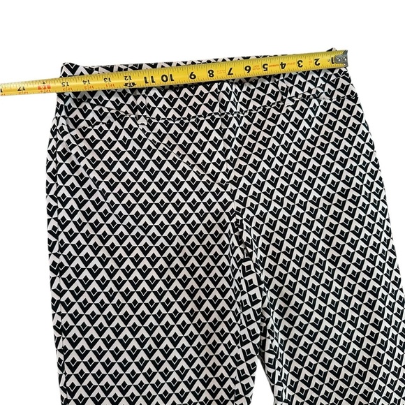 White House Black Market Slim Ankle Pants Womens Size 6R Geometric Print - Picture 7 of 16